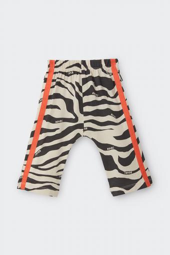 Roomies Tape Wide Leg Pant (Zebra Dash Stone Throw)