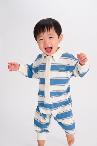 Rugby Onesie (Rugby Stripe Two Colour)