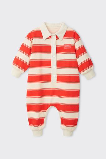 Rugby Onesie (Rugby Stripe Red)