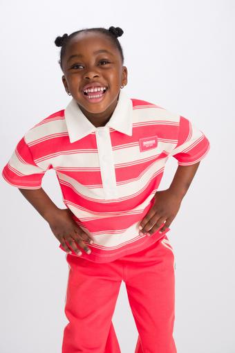 Rugby Tee (Rugby Stripe Red)