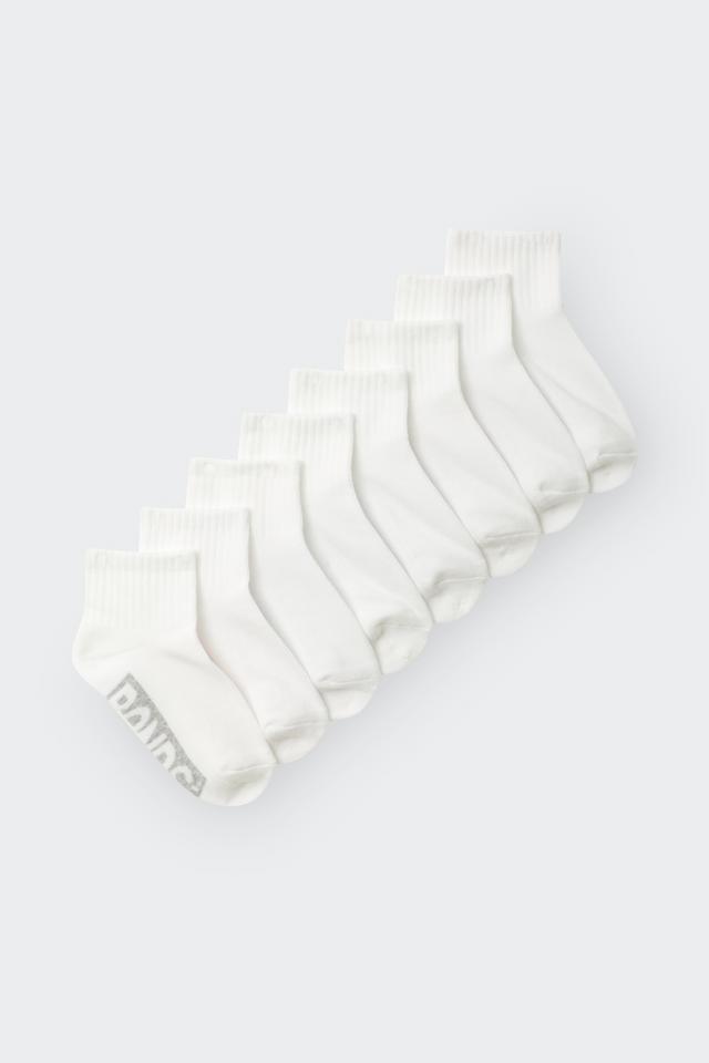 Kids Logo Quarter Crew Socks 8 Pack