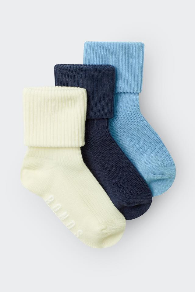Baby Wondergrow Socks with Cuff 3 Pack