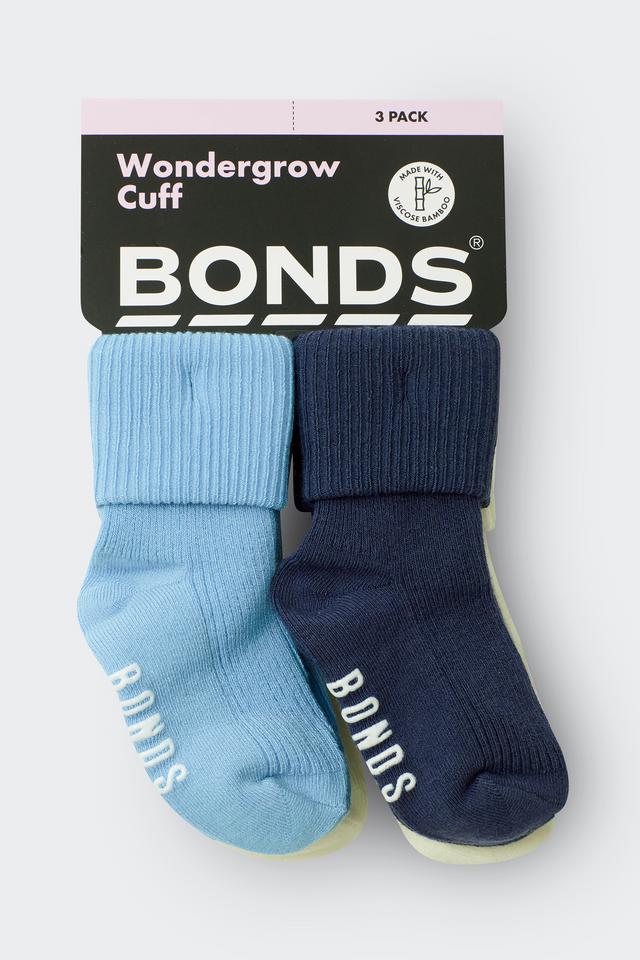 Baby Wondergrow Socks with Cuff 3 Pack