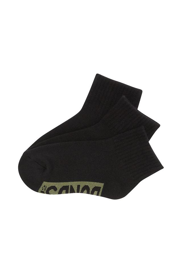 Kids Logo Cushioned Quarter Crew Socks 3 Pack