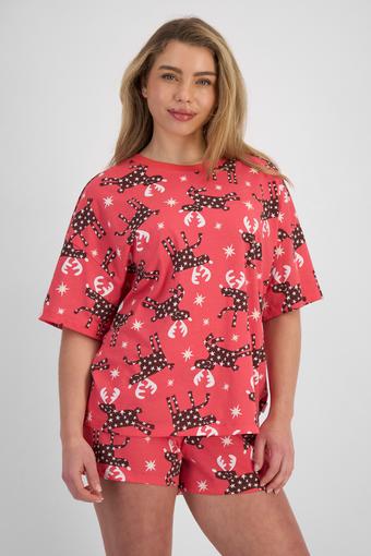 Sleep Aussie Cotton Relaxed Tee (Starry Reindeer)