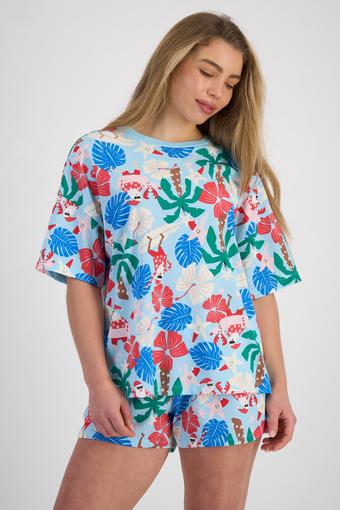 Sleep Aussie Cotton Relaxed Tee (Surfing Santa)