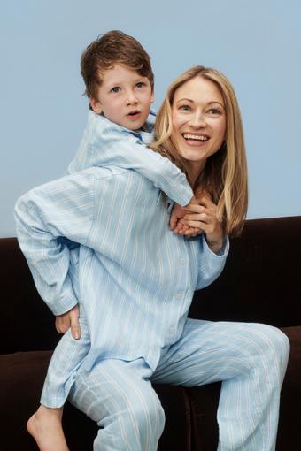 Sleep Flannelette Long Sleeve Shirt (Double Breton)