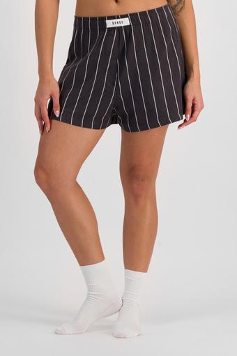 Sleep Flannelette Short (Pin Strike Charcoal)