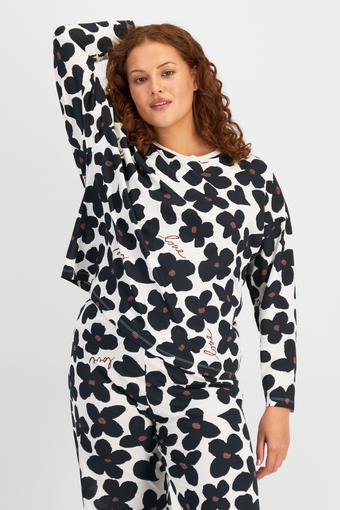 Sleep Relaxed Long Sleeve Aussie Cotton Tee (Love Blooms)