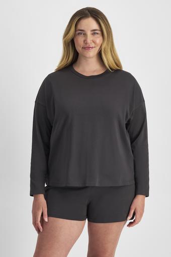 Sleep Relaxed Long Sleeve Aussie Cotton Tee (Rock Star)