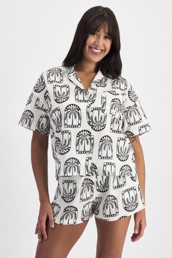 Sleep Woven Shirt (Print Ddr)