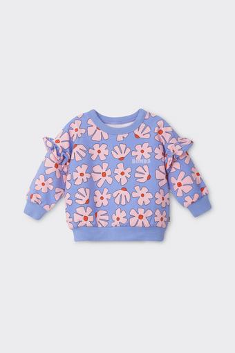 Soft Threads Frill Pullover (Blossom Block Purple)