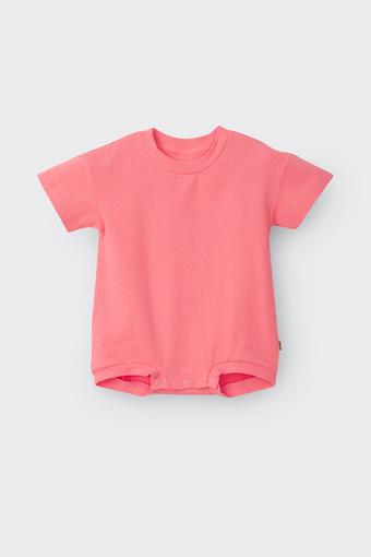 Solid Wide Needle Rib Slouchy Suit (Island Punch)