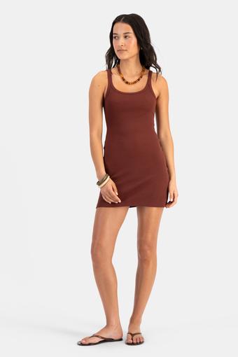 Stretch Rib Tank Dress (Wild Berries)