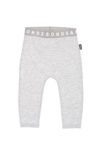 Stretchies Legging (GREY / WHITE STRIPE)