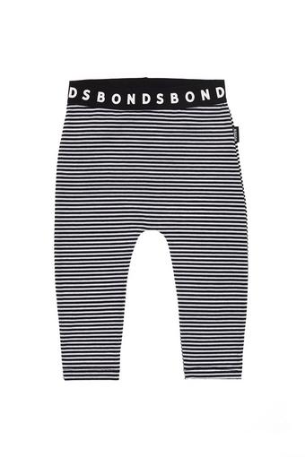 Stretchies Legging (BLACK / WHITE STRIPE)