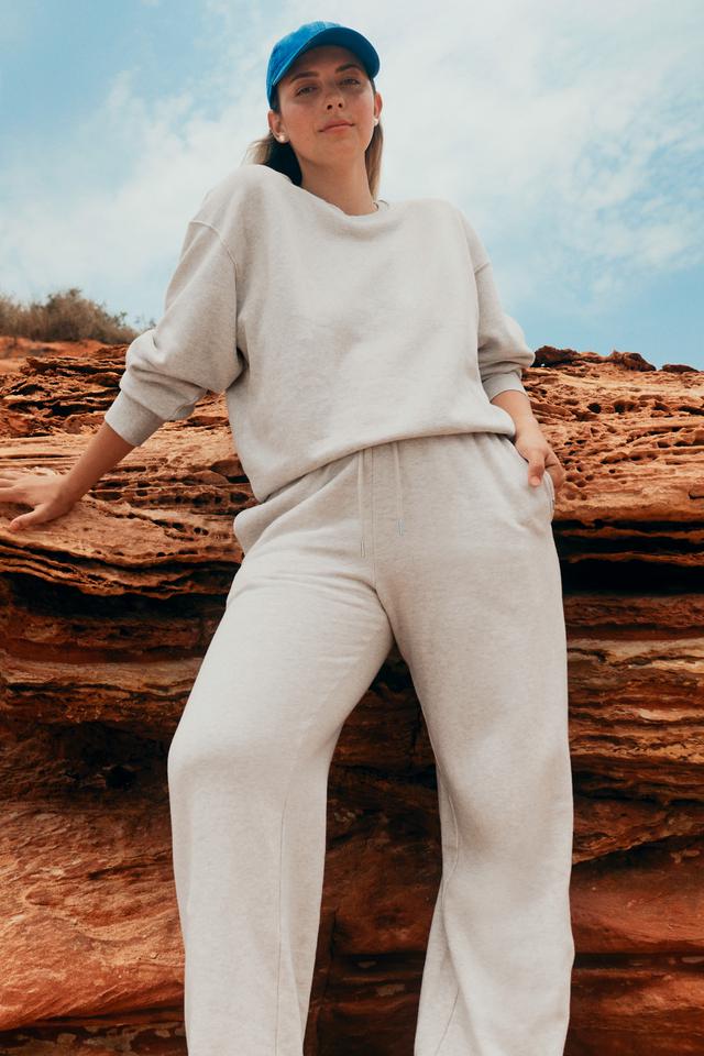 Sweats Cotton Fleece Straight Leg Trackie