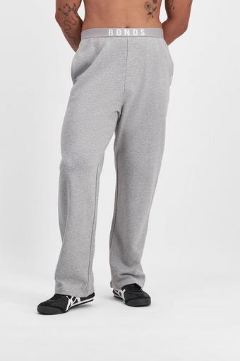 Sweats Cotton Logo Straight Leg Trackie (Electric Marle)