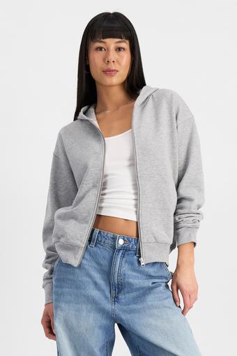 Sweats Cotton Zip Hoodie (Electric Marle)
