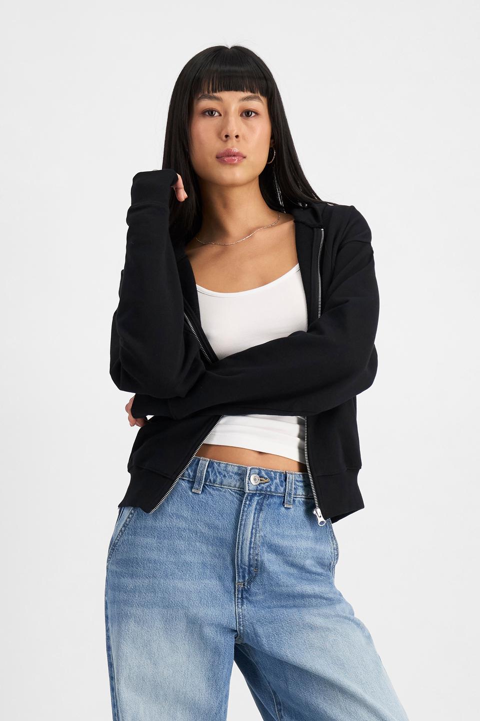 Nancy (She/Her) wears size S and is 170cm tall with 82cm chest and 64cm waist