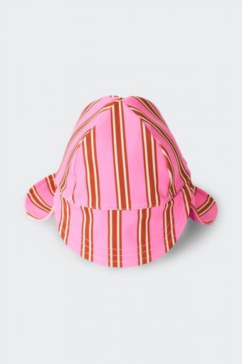 Swim Hat (Deck Chair Stripe Pink)