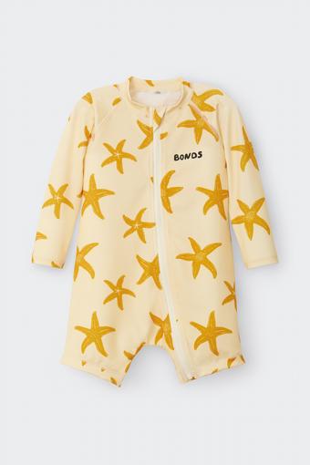 Swim Long Sleeve Zippy (A Sea Star Neutrals)