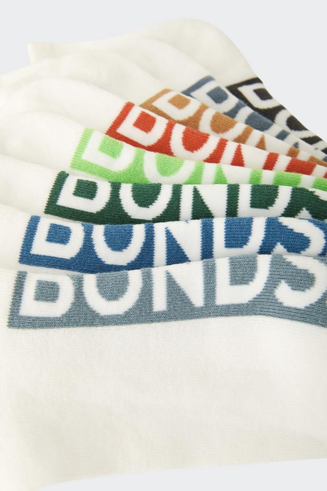 Mens Logo Cushioned Quarter Crew Socks 8 Pack