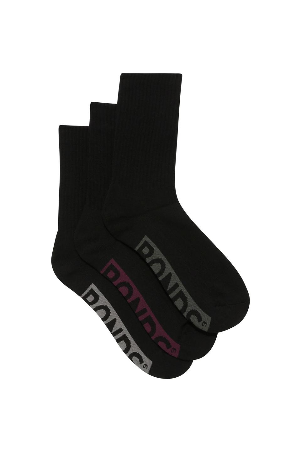 Mens Logo Cushioned Crew Socks 3 Pack