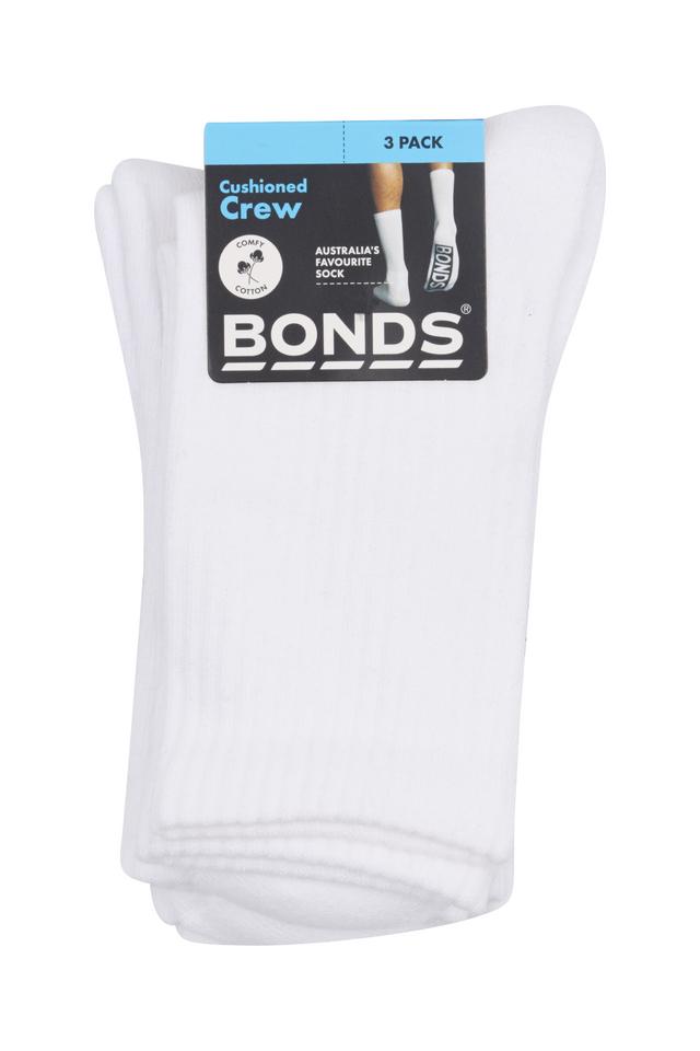 Mens Logo Cushioned Crew 3 Pack