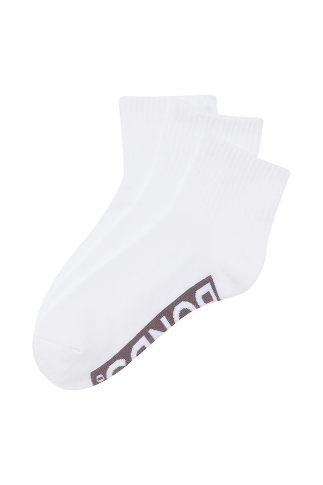 Mens Logo Cushioned Quarter Crew Socks 3 Pack