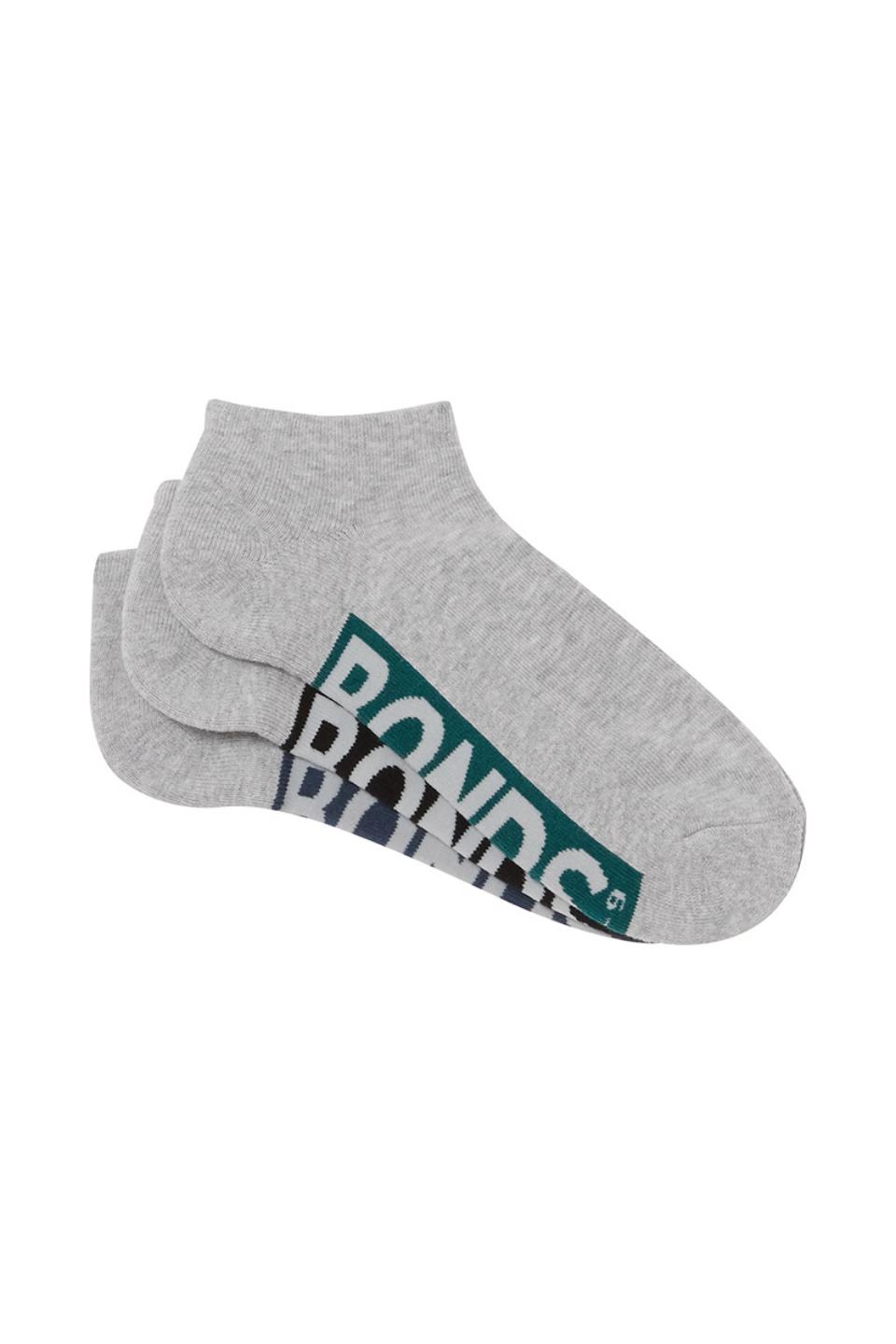 Mens Logo Cushioned Low Cut Socks 3 Pack