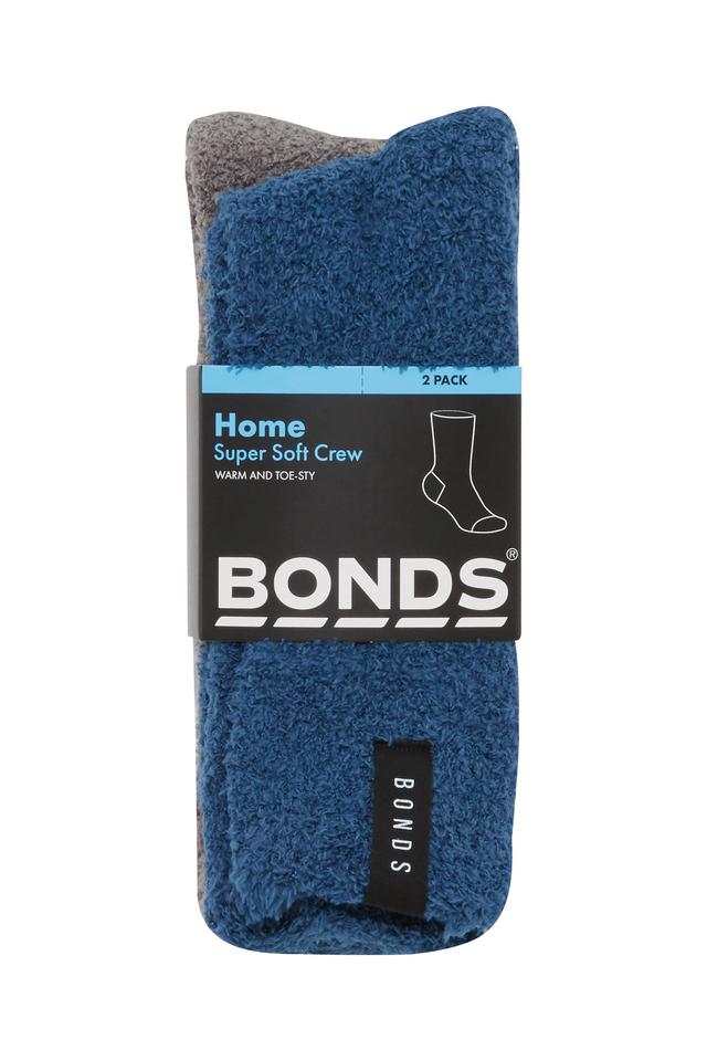 Mens Super Soft Crew Socks 2 Pack