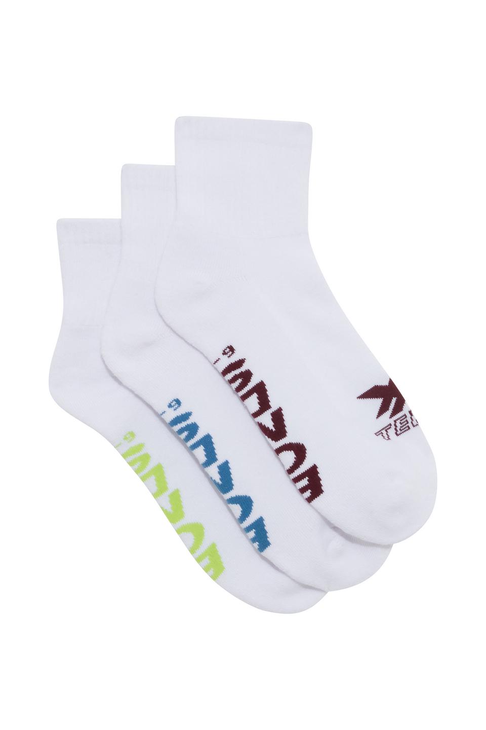 Mens X-Temp Quarter Crew Socks 3 Pack
