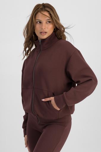 Tech Stretch Zip Jacket (Deepest Berry)