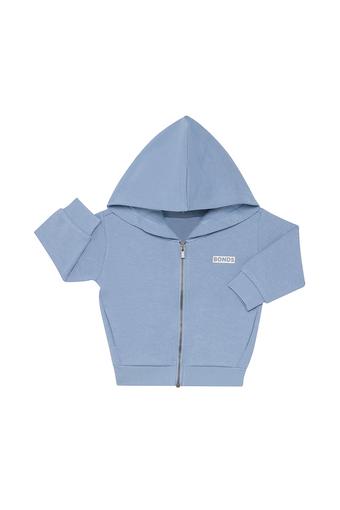 Tech Sweat Zip Through Hoodie (Mountain Blue)