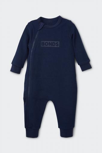 Tech Sweats Zip Wondersuit (Almost Midnight)