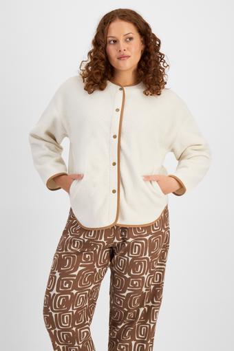 Teddy Fleece Jacket (White Stone)