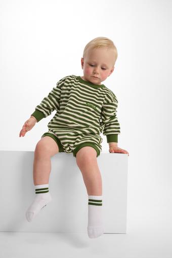 Terry Slouchy Suit (Bonds Medium Breton Stripe Khaki)