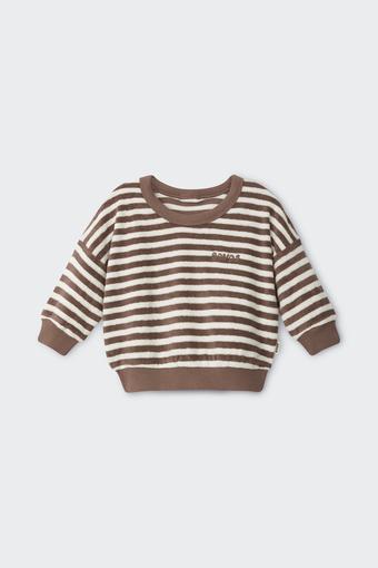 Terry Towelling Pullover (Bonds Medium Breton Stripe)