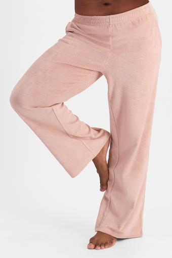 Terry Towelling Straight Leg Pant (Tender Orchid)