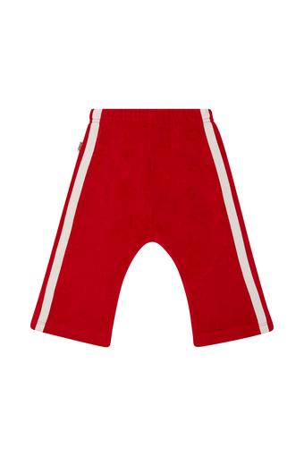 Terry Wide Leg Trackie (Parisian Red)