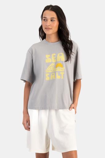 The Relaxed Graphic Tee (Sea Salt)