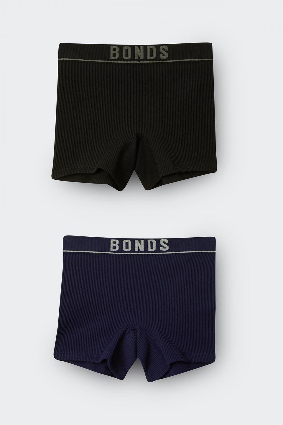 Girls Retro Rib™ Mid Shortie 2 Pack