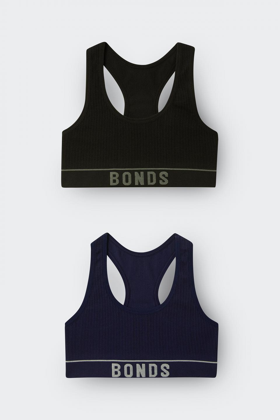 Girls Retro Rib™ Racer Crop 2 Pack