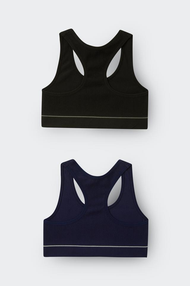Girls Retro Rib™ Racer Crop 2 Pack