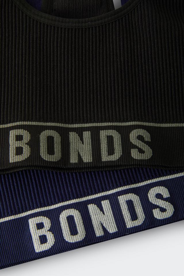 Girls Retro Rib™ Racer Crop 2 Pack