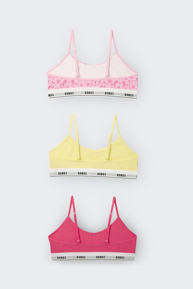 Girls Hipster Scoop Crop 3 Pack