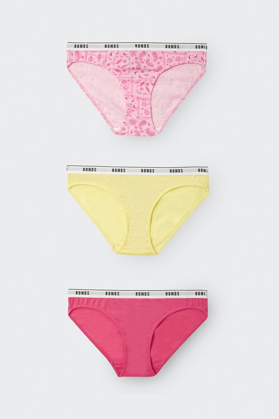 Girls Hipster Bikini 3 Pack