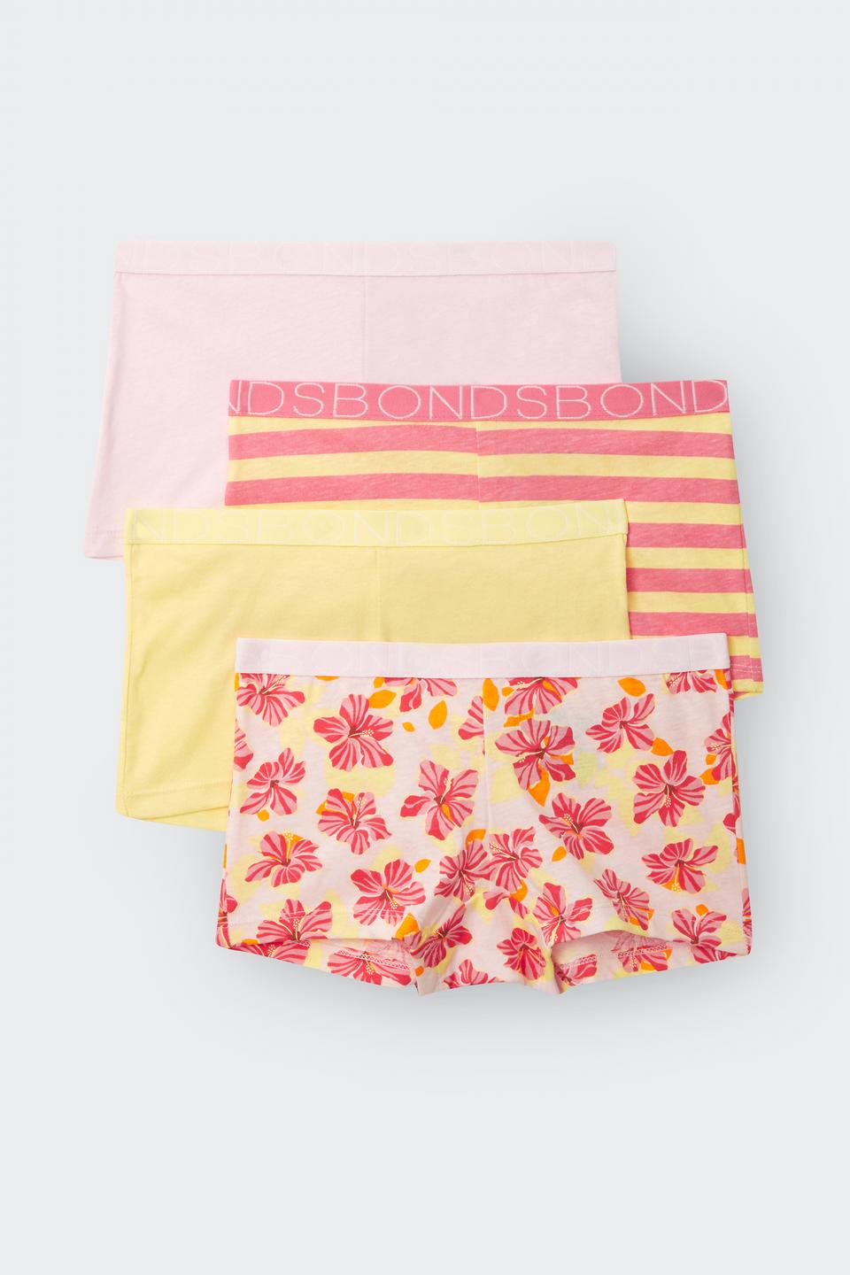 Girls Shortie 4 Pack