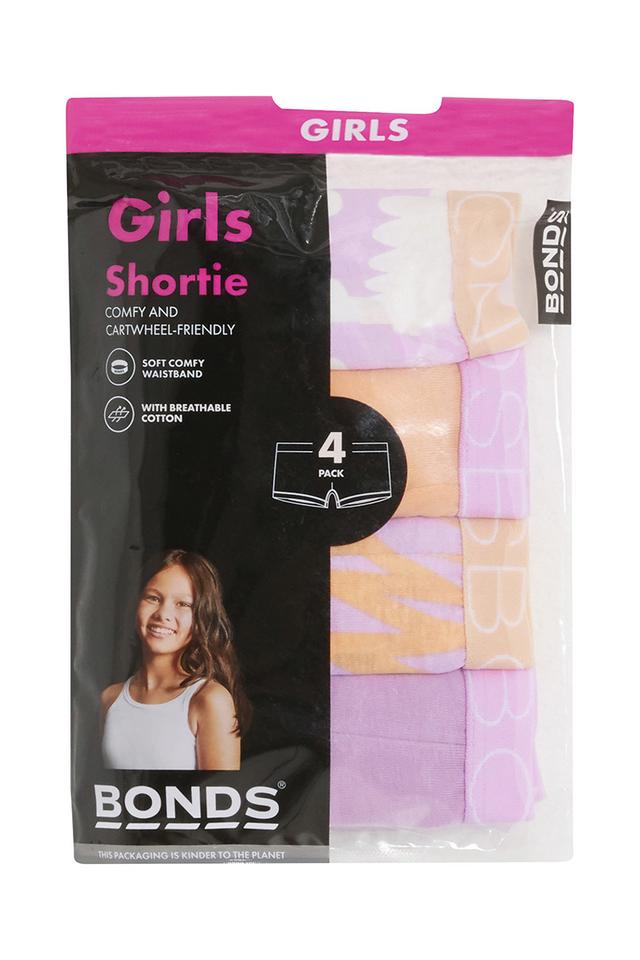 Girls Shortie 4 Pack